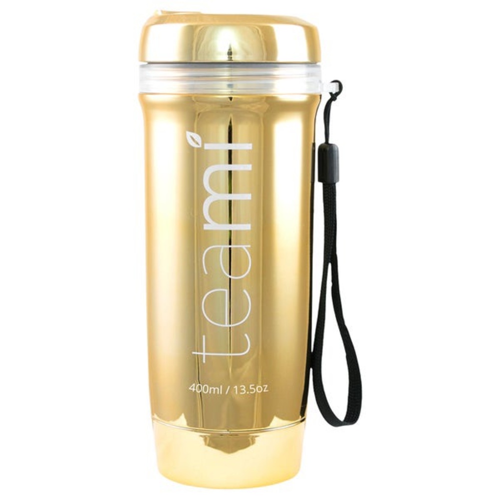 Teami Limited Edition GOLD 13.5 oz. Tumbler NEW In Box